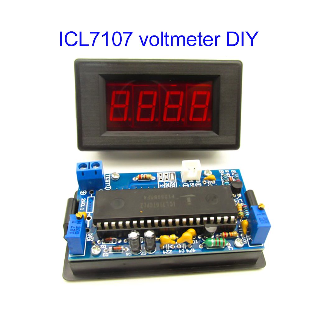 Diy Electronics Learning Kit - Kit Suku Cadang Voltmeter ICL7107 DIY