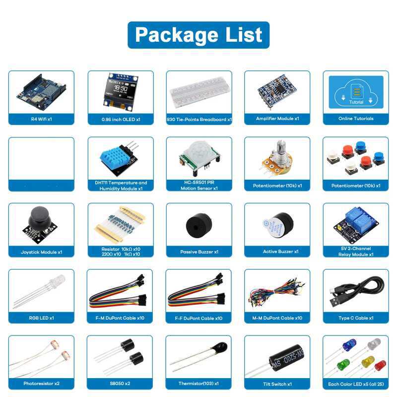 Kit Pemula Pengembangan UNO R4 - Diy Electronics Project Kit ulasan dan harga