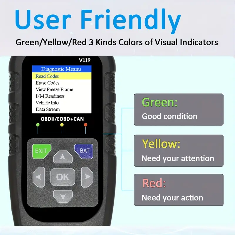 V119 OBD2 Scanner Code Reader  - Logic Analyzer Usb ulasan dan harga